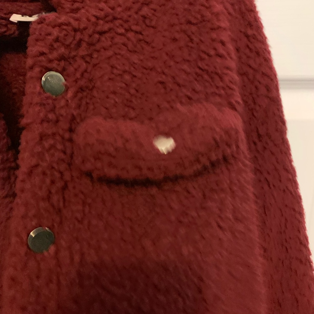 Fuzzy faux sherpa trucker jacket - Picture 4 of 5